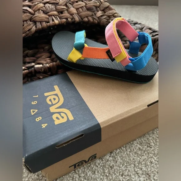 Teva Kids' Multicolor Strap Sandals - Picture 2 of 13